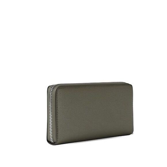 New Michael Kors Jet Set Large Travel Continental Wallet Leather Olive - Picture 3 of 4